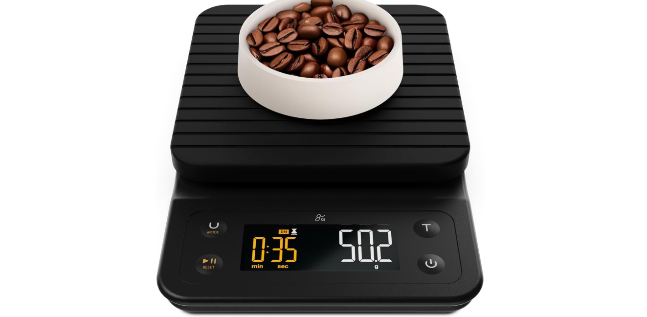 Greater goods precision coffee scale with timer