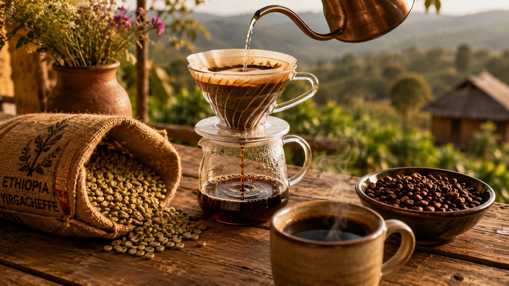 heirloom coffee making