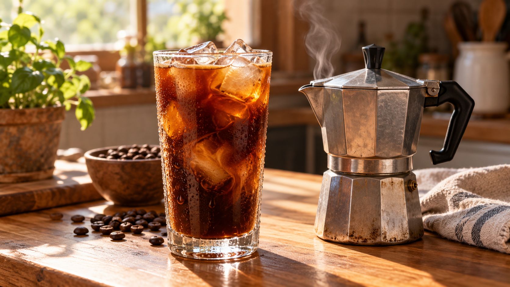 Iced Coffee With a Moka Pot